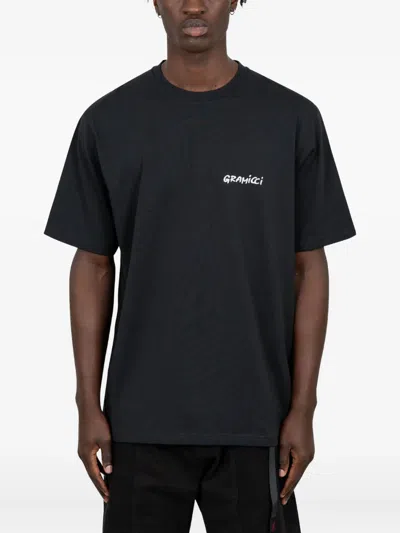 Gramicci Graphic-print T-shirt In Black
