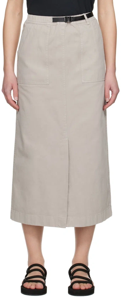 Gramicci Gray Baker Skirt In Stone