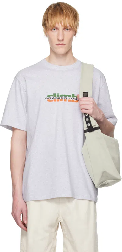 Gramicci Gray Climb T-shirt In Grey Heather