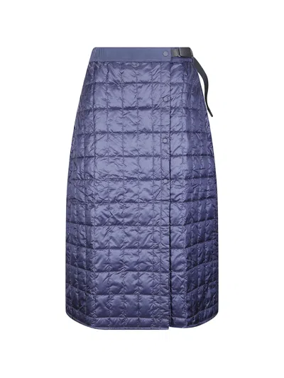 Gramicci G-zero Primaloft® Quilted Midi Skirt In Blue