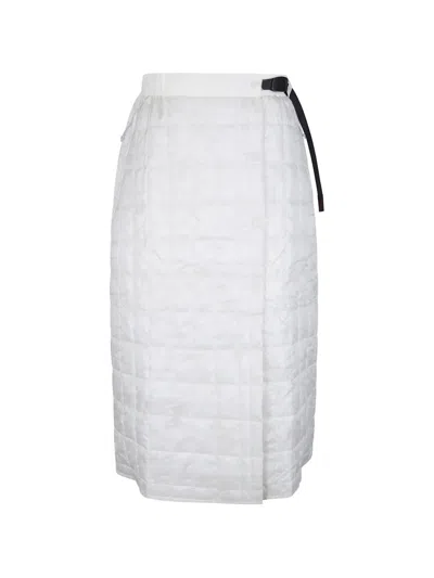 Gramicci G-zero Primaloft® Quilted Midi Skirt In White