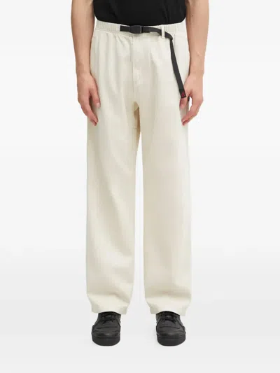 Gramicci Hemp Straight Fit Belted Trousers In Neutral