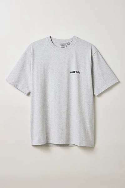 Gramicci Ice Axe Graphic Tee In Light Grey, Men's At Urban Outfitters In Gray