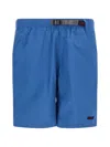 Gramicci Integrated-belt Bermuda Shorts In Blue