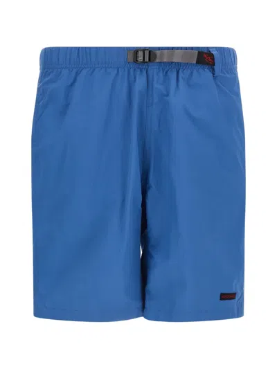 Gramicci Integrated-belt Bermuda Shorts In Blue