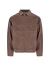 Gramicci Panelled Zip-up Shirt Jacket In Brown
