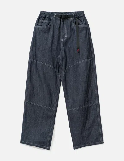 Gramicci Japanese Chambray Double Knee In Blue