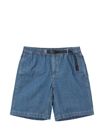 Gramicci Japanese Chambray Shorts In Blue