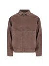 Gramicci Panelled Zip-up Shirt Jacket In Brown