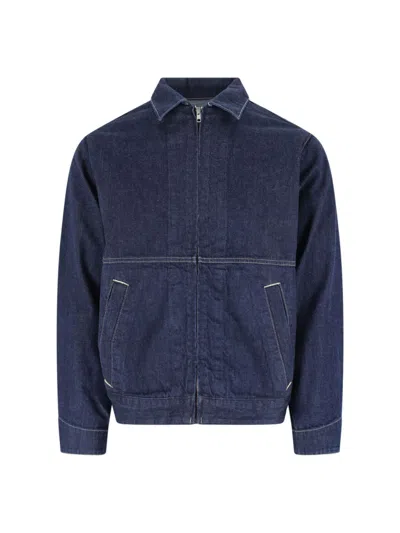 Gramicci 'japanese Slub' Jacket In Blue