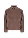 Gramicci Panelled Zip-up Shirt Jacket In Brown