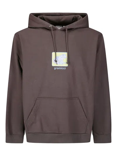 Gramicci Kangaroo-pocket Hoodie In Brown