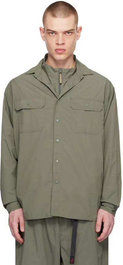 Gramicci Khaki Stance Shirt In Sage