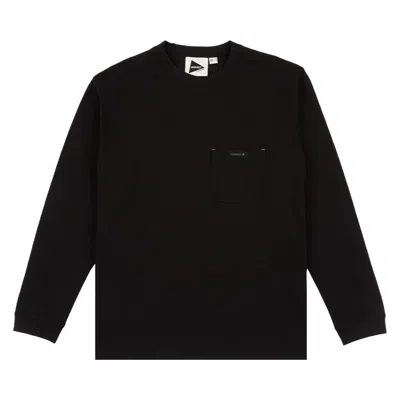 Pre-owned Gramicci Knit Backprint Long-sleeve Tee 'black' | Men's Size L