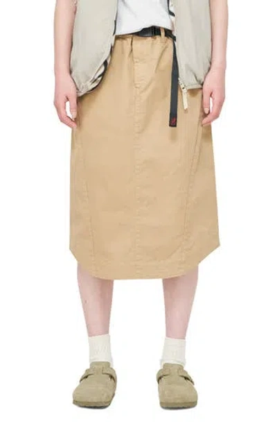 Gramicci Lili Woven Midi Skirt In Brown