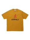 Gramicci Logo-detail Short-sleeve T-shirt In Yellow
