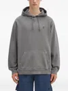 Gramicci Logo-embroidered Hoodie In Gray