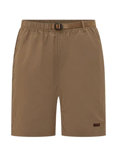 Gramicci Logo Patch Cargo Shorts In Brown