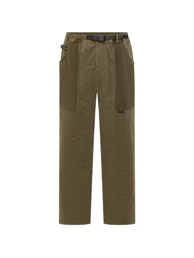 Gramicci Logo Patch Trousers In Green