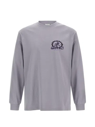 Gramicci Logo-print Long-sleeve Sweatshirt In Purple