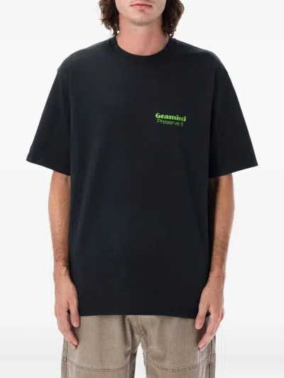 Gramicci Logo-print T-shirt In Black