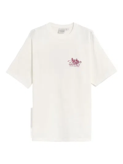 Gramicci Logo-print T-shirt In Neutral