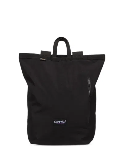 Gramicci Logo-patch Backpack In Black
