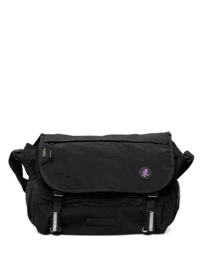 Gramicci Logo-patch Messenger Bag In Black