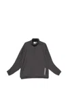 Gramicci Logo-print Half-zip Jacket In Gray