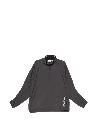 Gramicci Logo-print Half-zip Jacket In Gray