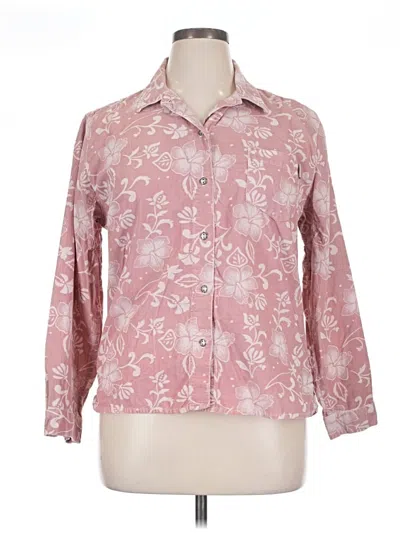 Pre-owned Gramicci Long Sleeve Button Down Shirt In Pink