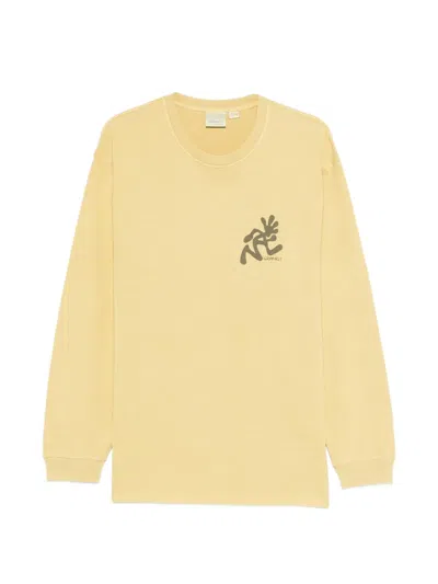 Gramicci Long-sleeve T-shirt In Yellow