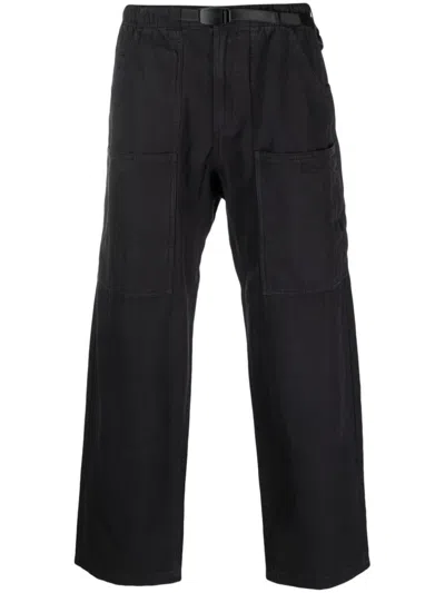 Gramicci Loose Fit Cotton Trousers In Black