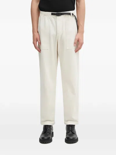 Gramicci Loose Tapered Ridge Elasticated Trousers In Neutral