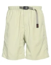 Gramicci Man Shorts & Bermuda Shorts Light Green Size M Nylon