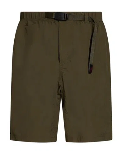 Gramicci Man Shorts & Bermuda Shorts Military Green Size L Nylon
