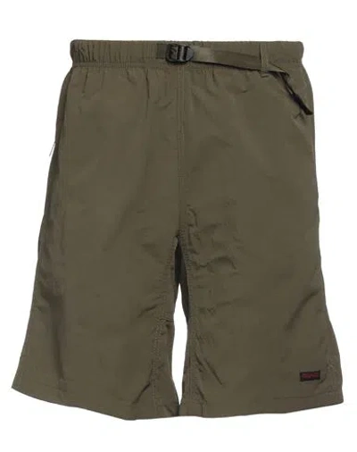 Gramicci Man Shorts & Bermuda Shorts Military Green Size S Nylon In Green