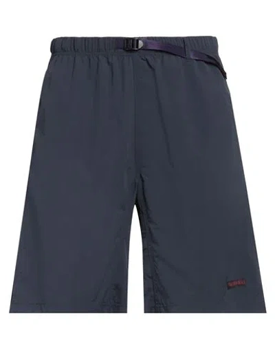 Gramicci Man Shorts & Bermuda Shorts Navy Size M Nylon In Navy Blue