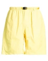 Gramicci Man Shorts & Bermuda Shorts Yellow Size L Nylon