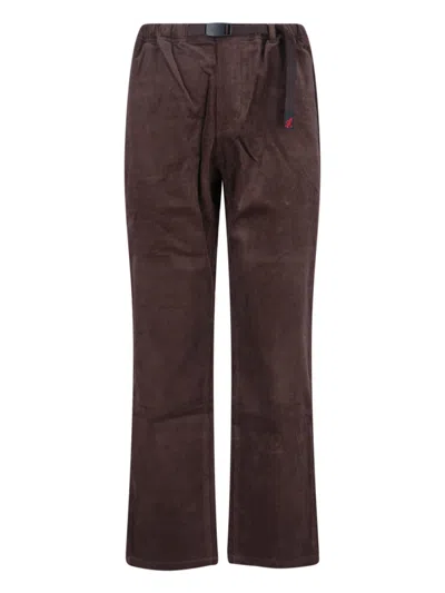 Gramicci Men's 100% Cotton Twill Tapered Trousers In Brown