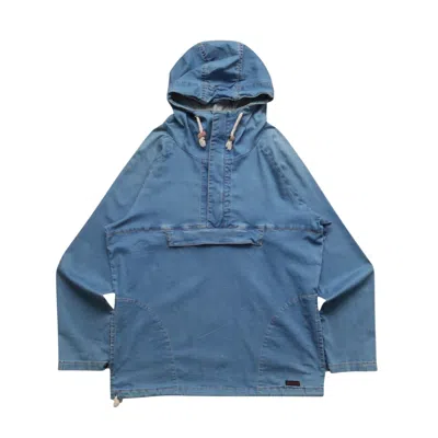 Pre-owned Gramicci Nanga Iceland Denim Cagoule Jacket In Blue