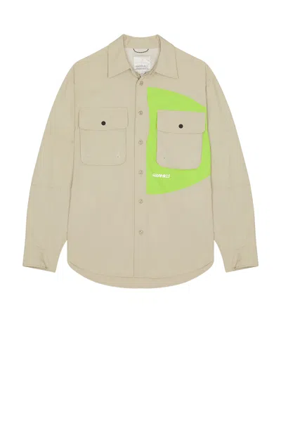 Gramicci Nylon Brentwood Shirt In Sand