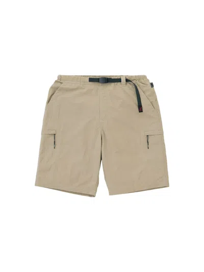 Gramicci Nylon Cliff Shorts With Pockets And With Integrated Strap - Milk Tea In Neutral