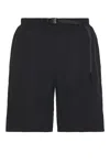 Gramicci Buckled-waistband Detail Shorts In Black