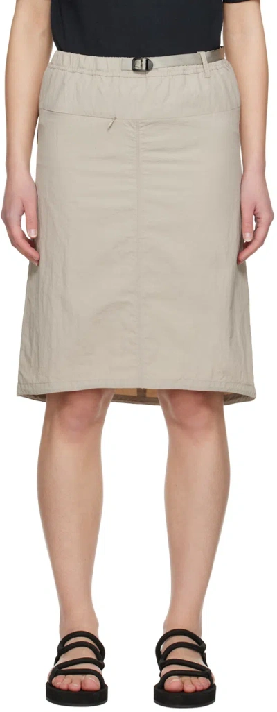 Gramicci Off-white Packable Skirt In Sand