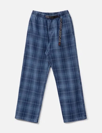 Gramicci O.g. Denim Plaid Pant In Blue