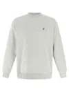 Gramicci Embroidered Crew-neck Sweatshirt In Gray