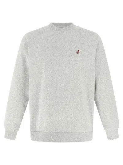 Gramicci One Point Crew Sweatshirt Gray In White