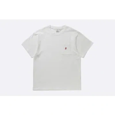 Gramicci One Point Tee Sand Pigment In White