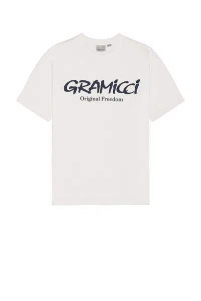Gramicci Original Freedom Logo Tee In White